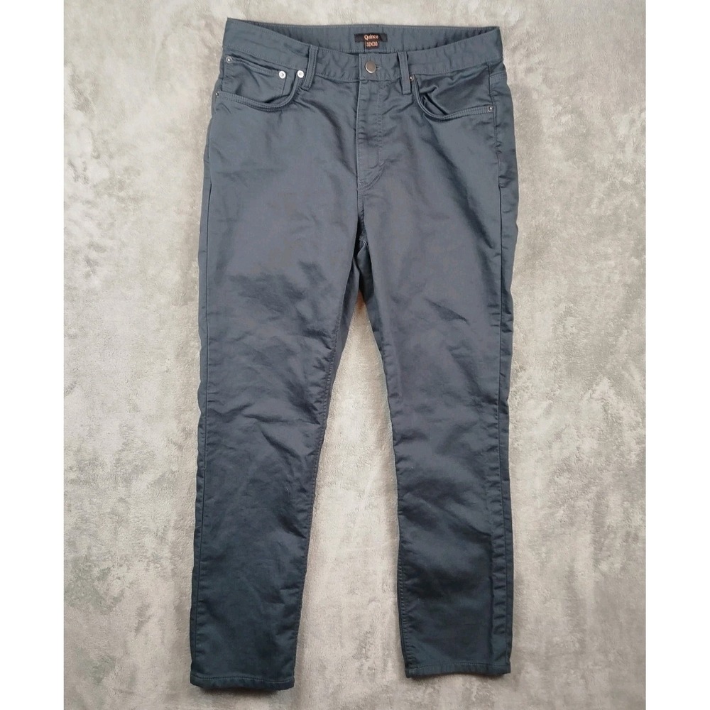 Quince Comfort Traveler Black Chino Pants‎ Mens 32x30 Casual Stretch 5-Pocket